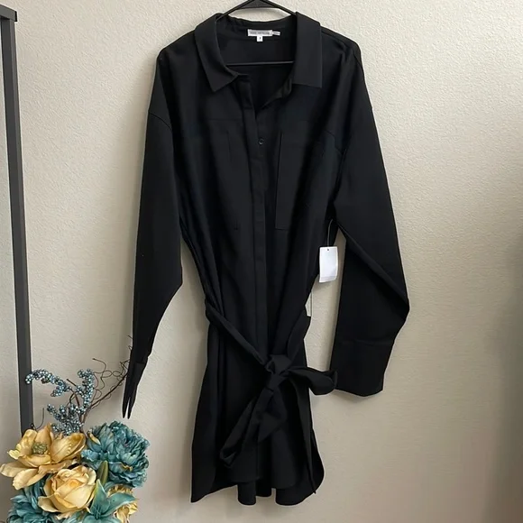 Good American Poplin Shirt Dress NWT - Picture 8 of 13